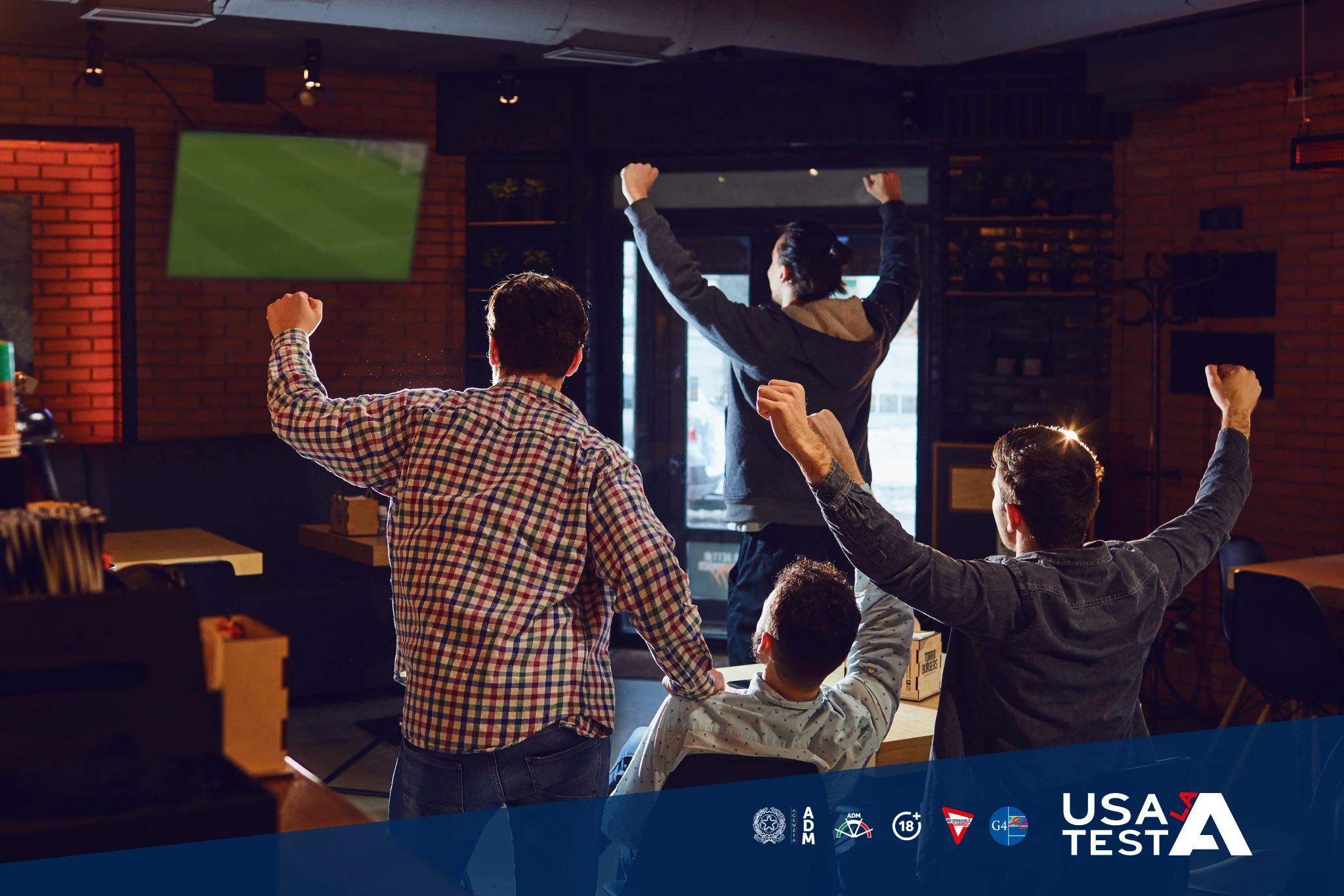 Persone in una delle sale gioco legali che assistono a uno schermo e interagiscono insieme in un ambiente regolamentato.