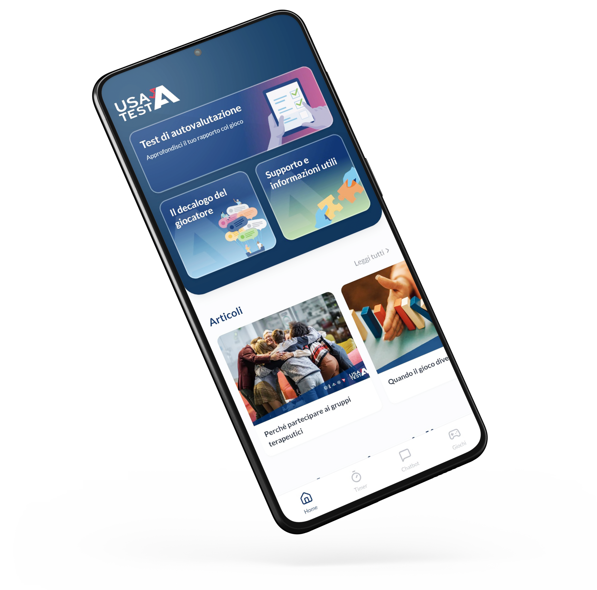 app usa la testa